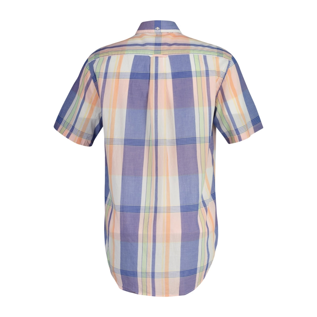 GANT Regular Fit Short Sleeve Madras Shirt 3250068 Eggshell