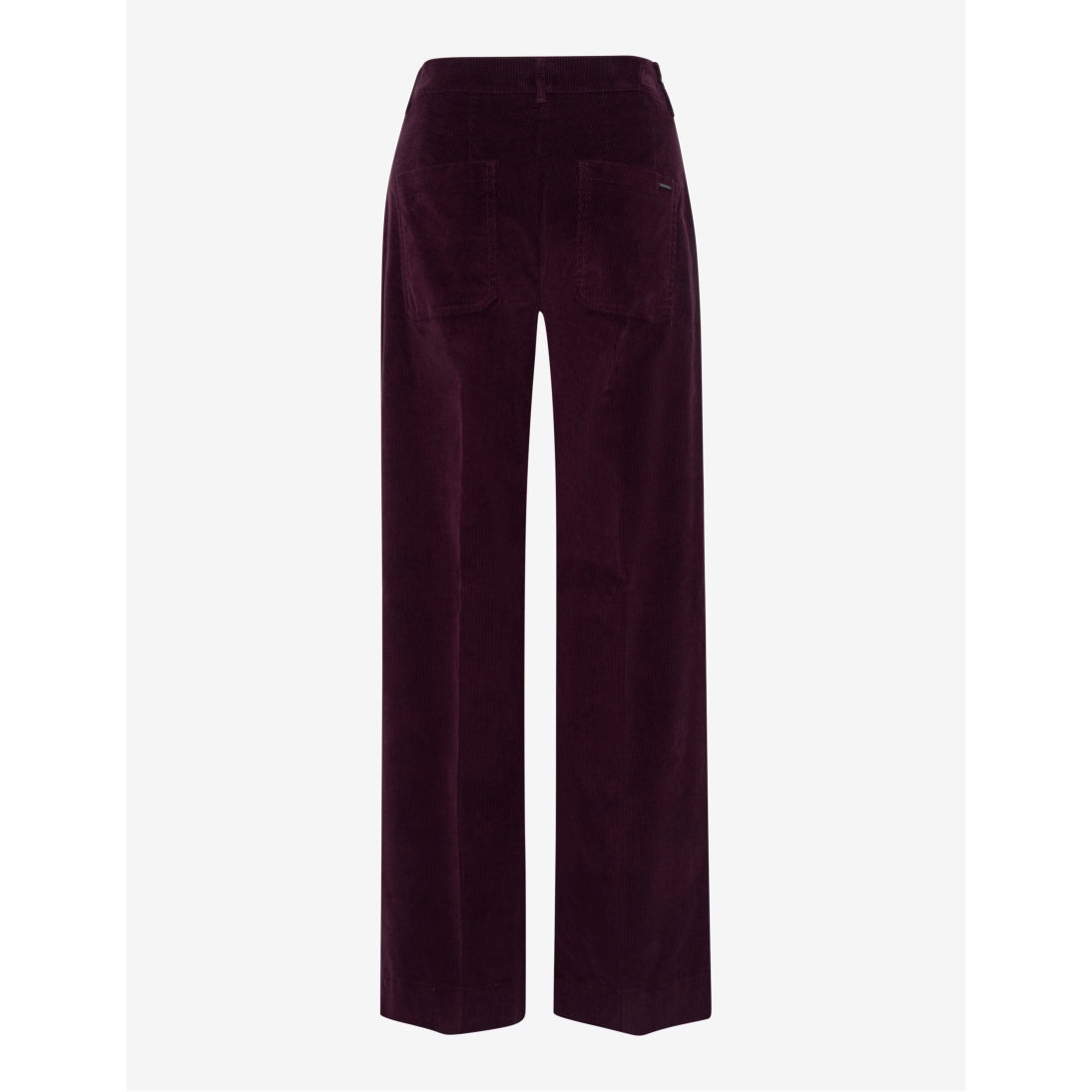 Brax Wide Leg Corded Trousers in Maine Fit Berry 75-1838