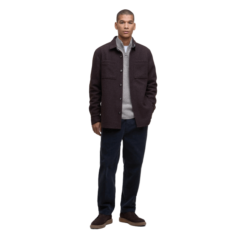 Barbour Marlow Tailored Overshirt Dark Oak