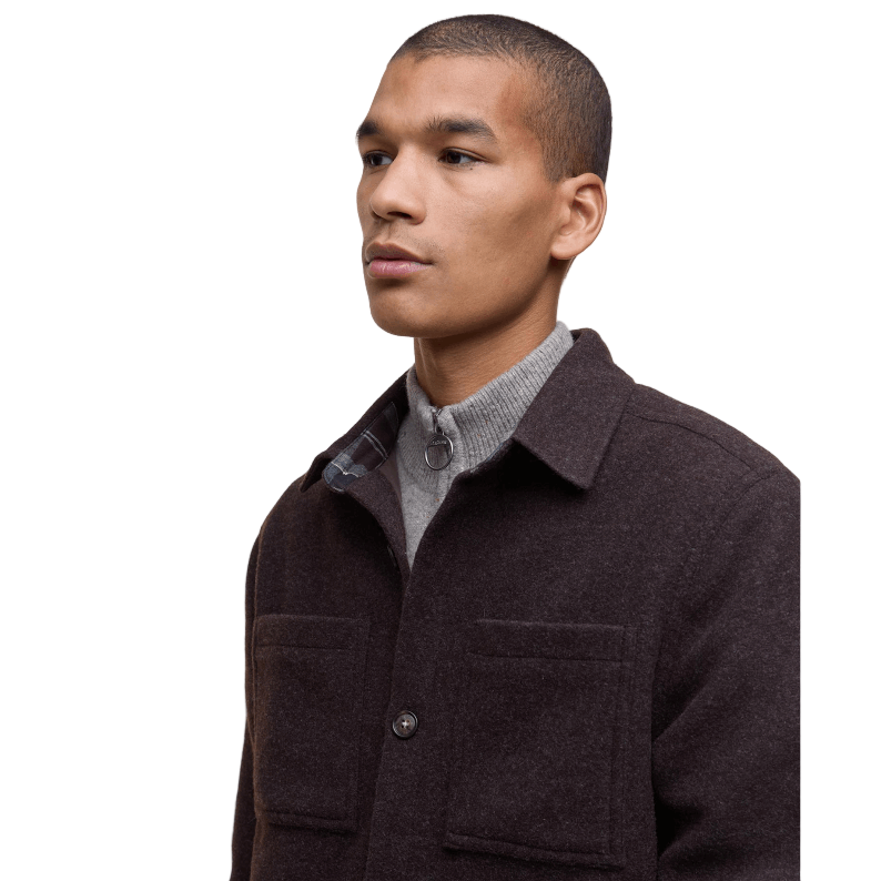 Barbour Marlow Tailored Overshirt Dark Oak