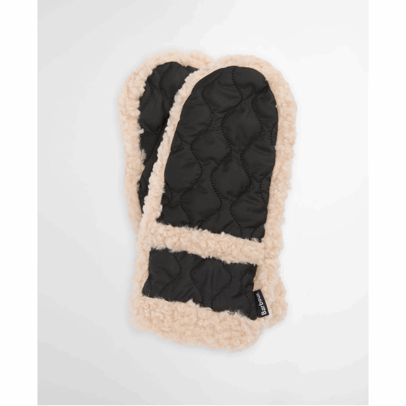 Barbour Marnie Waterproof Mittens Black & Olive