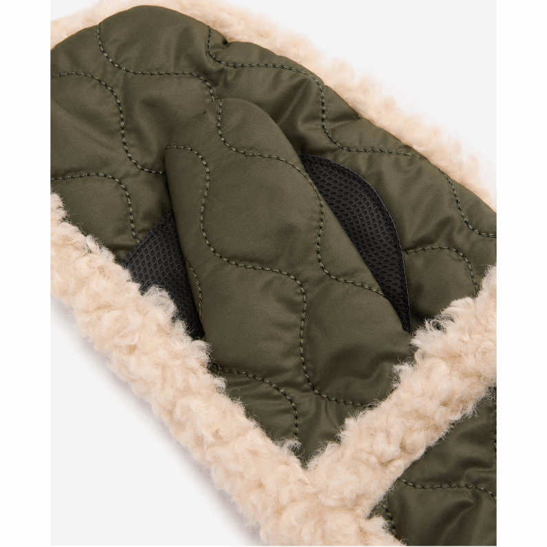 Barbour Marnie Waterproof Mittens Black &amp; Olive