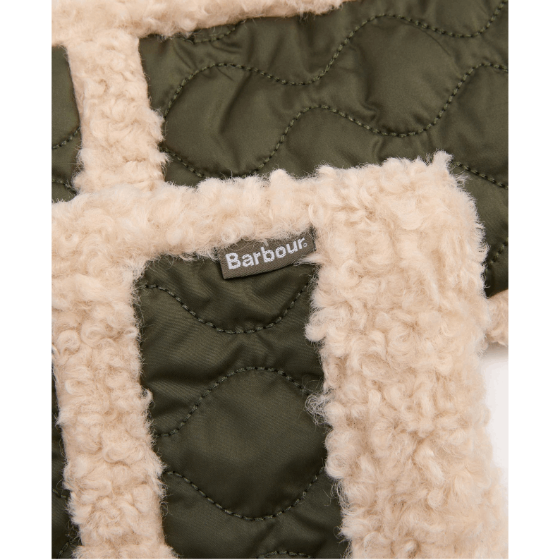 Barbour Marnie Waterproof Mittens Black &amp; Olive