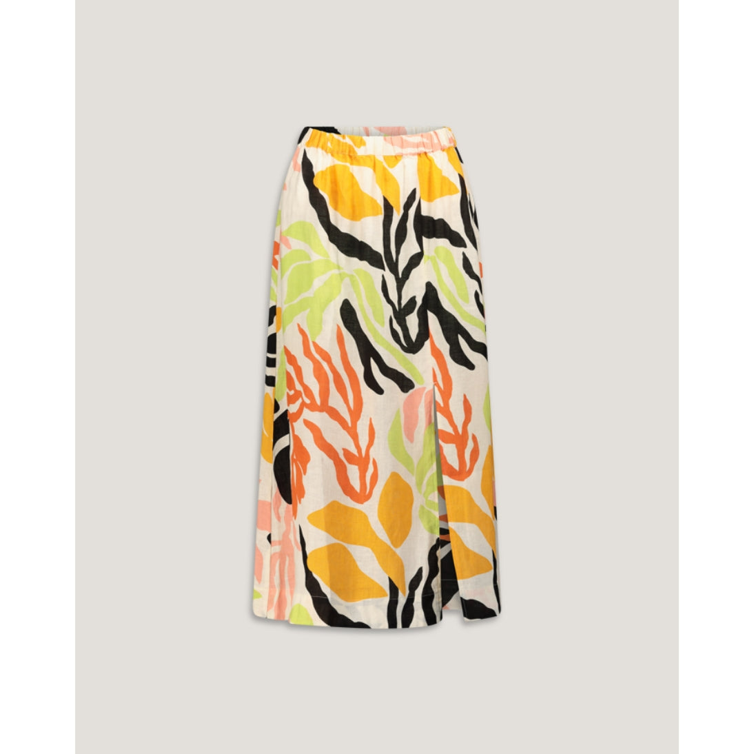 GANT Relaxed Midi Palm Print Linen Skirt 4400129
