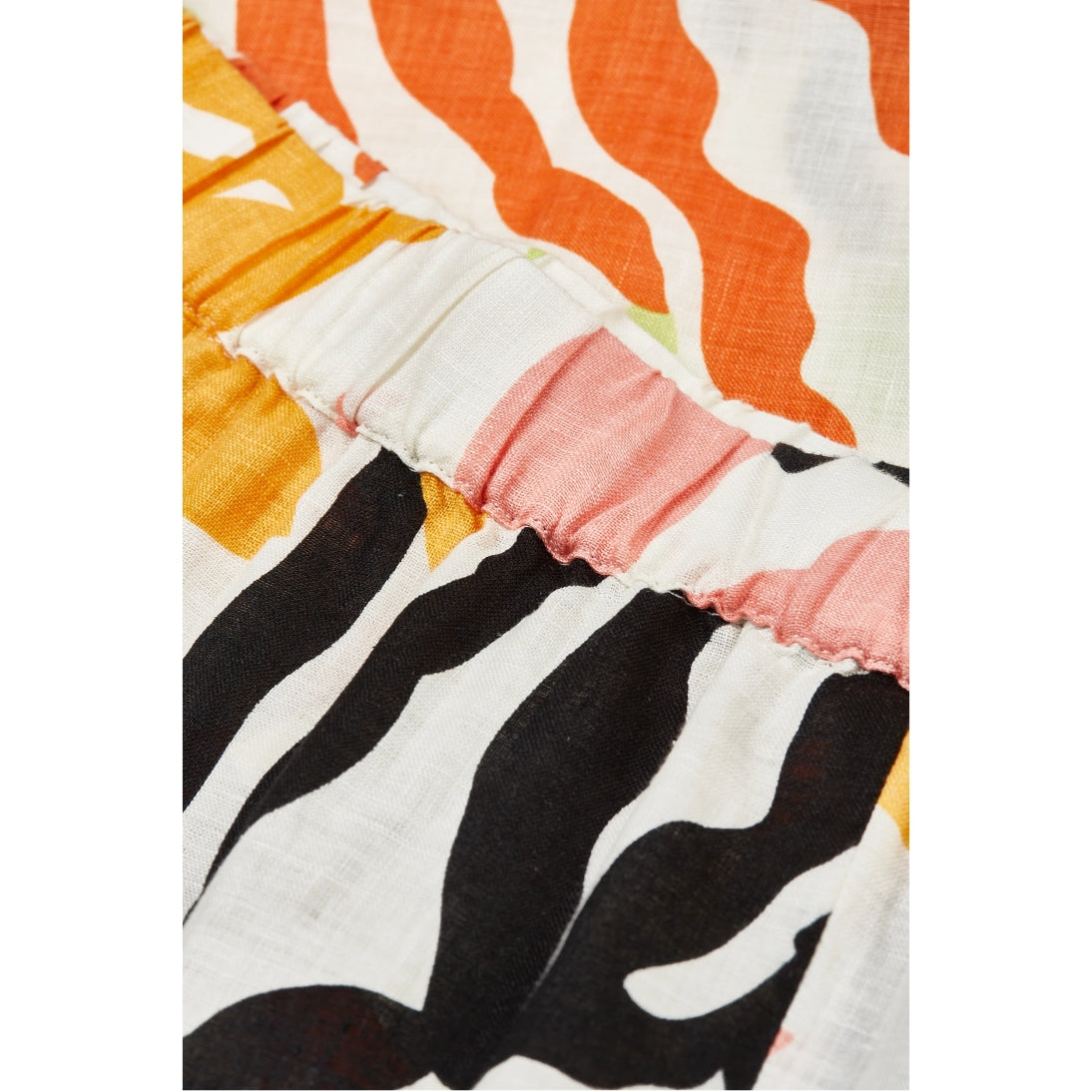 GANT Relaxed Midi Palm Print Linen Skirt 4400129