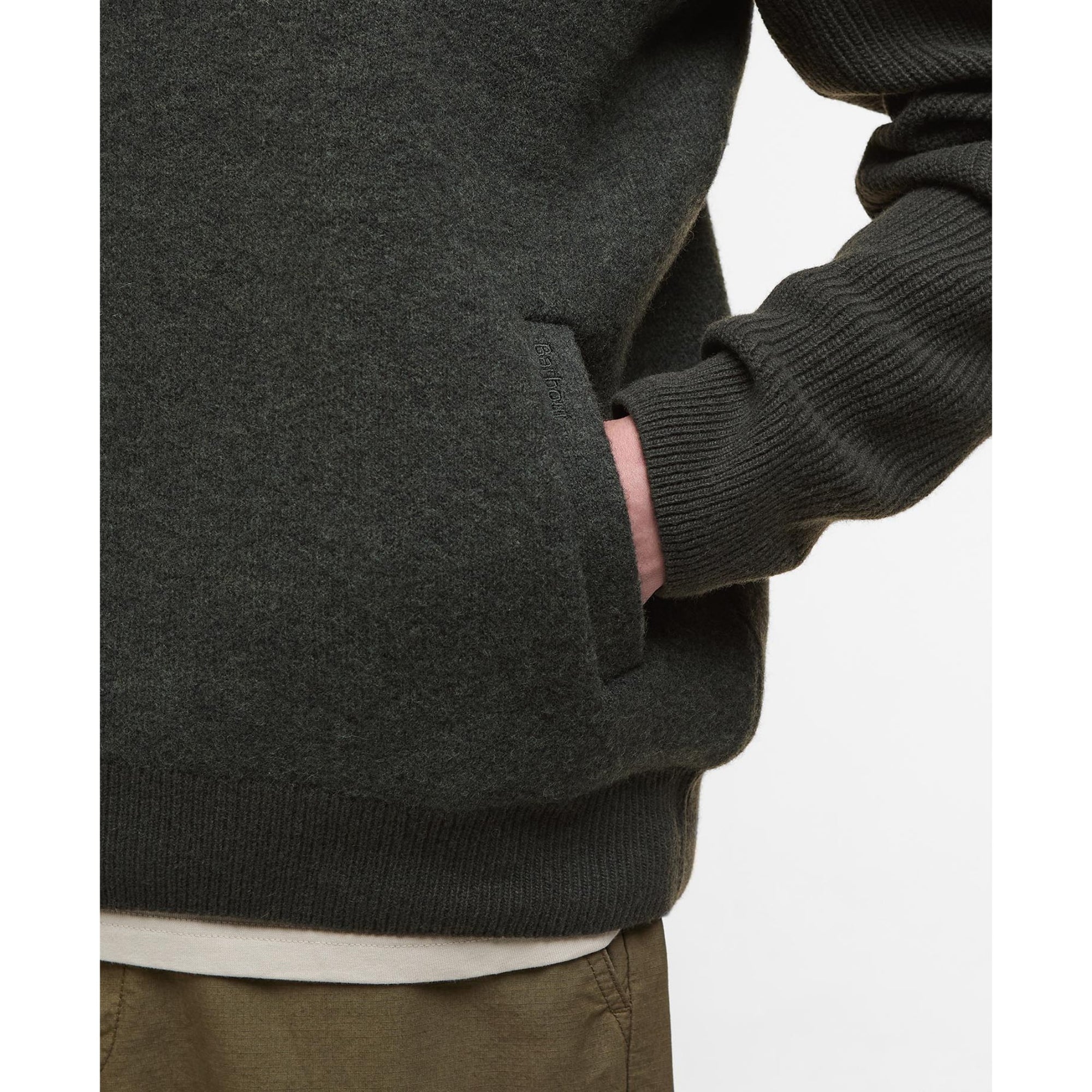 Barbour Milburn Half-Zip Jumper – Dark Olive