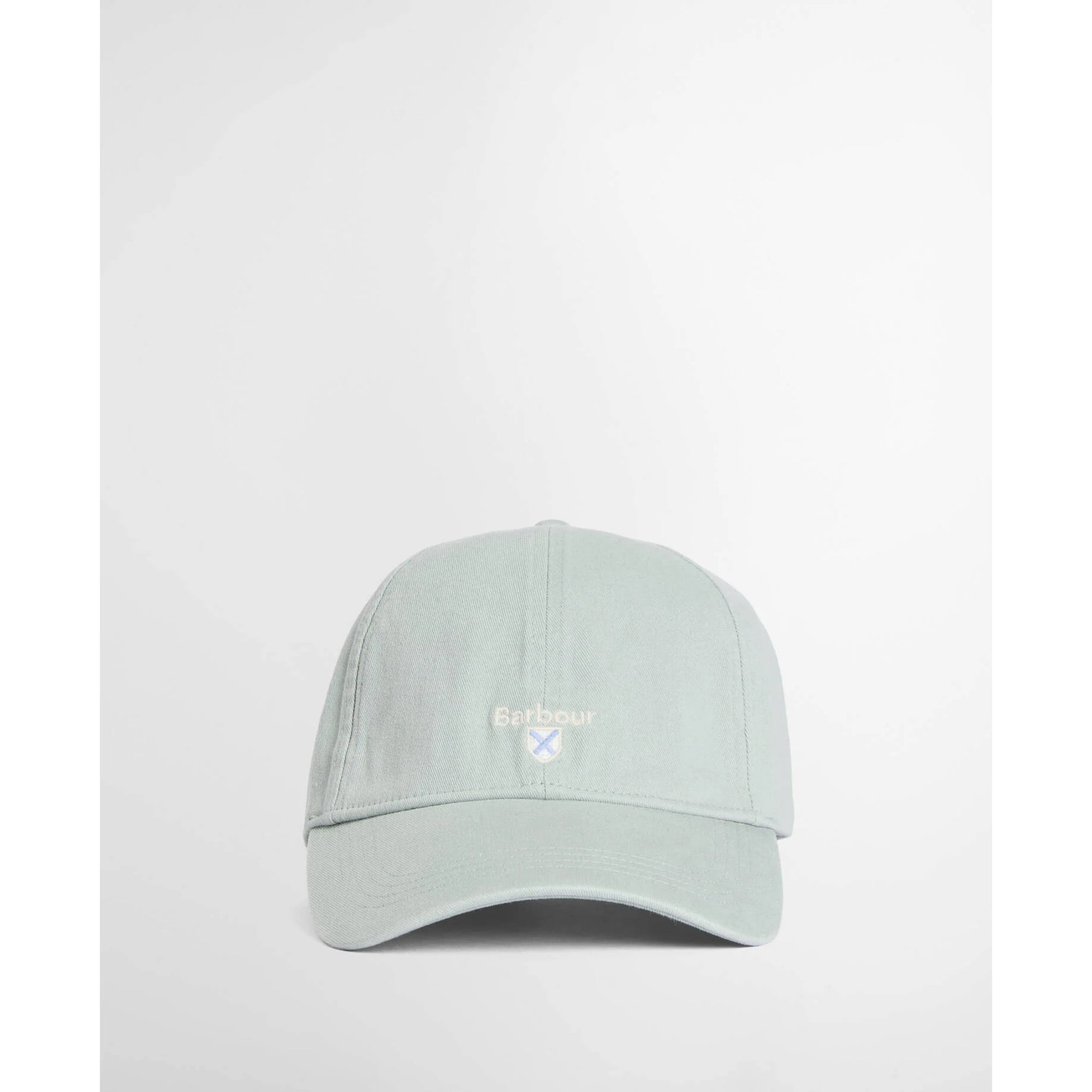 Light gray cap with a brand logo on a white background