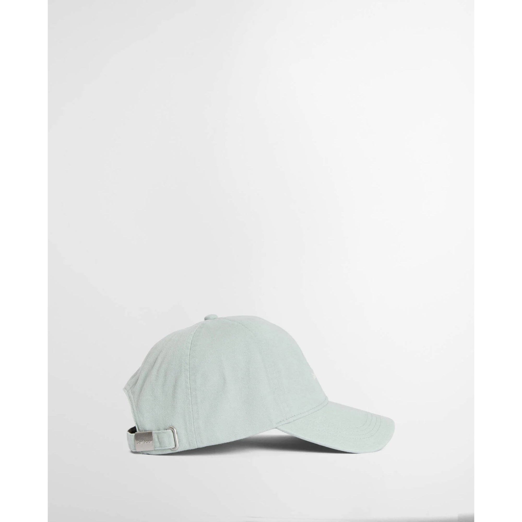 Light blue baseball cap on a white background