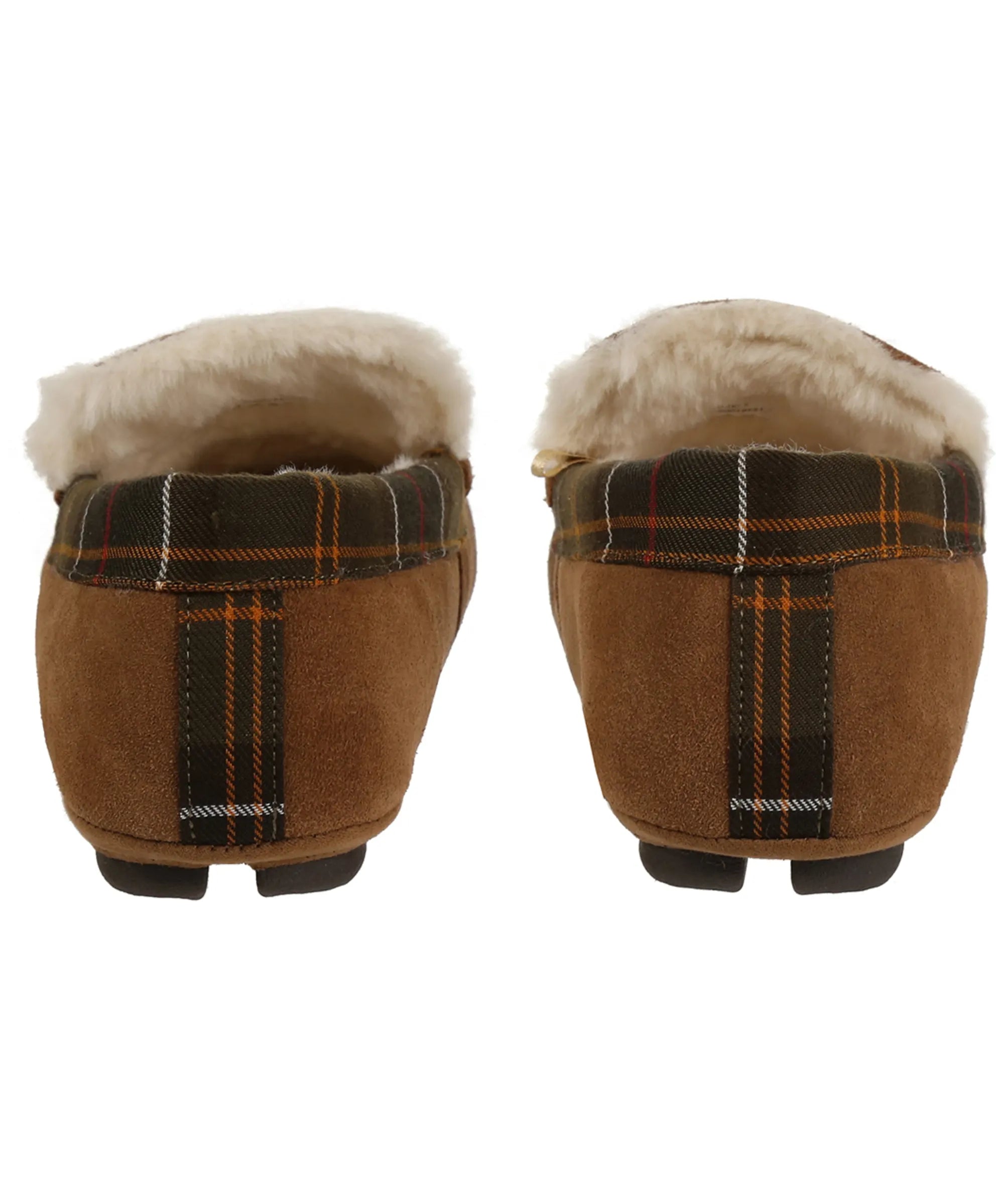 Barbour Monty Suede Slippers in Camel