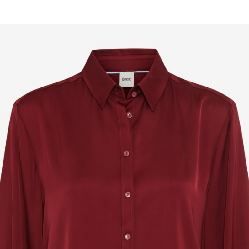 Brax VIC Satin Blouse 47-9188 – Mulberry