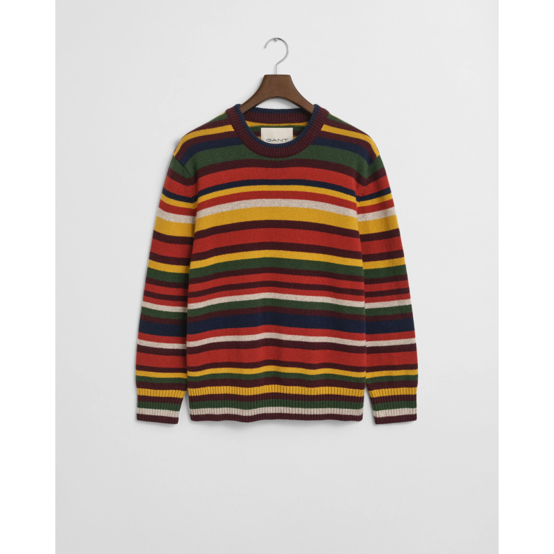 GANT Multicolored Striped Crew Neck Sweater 8030271