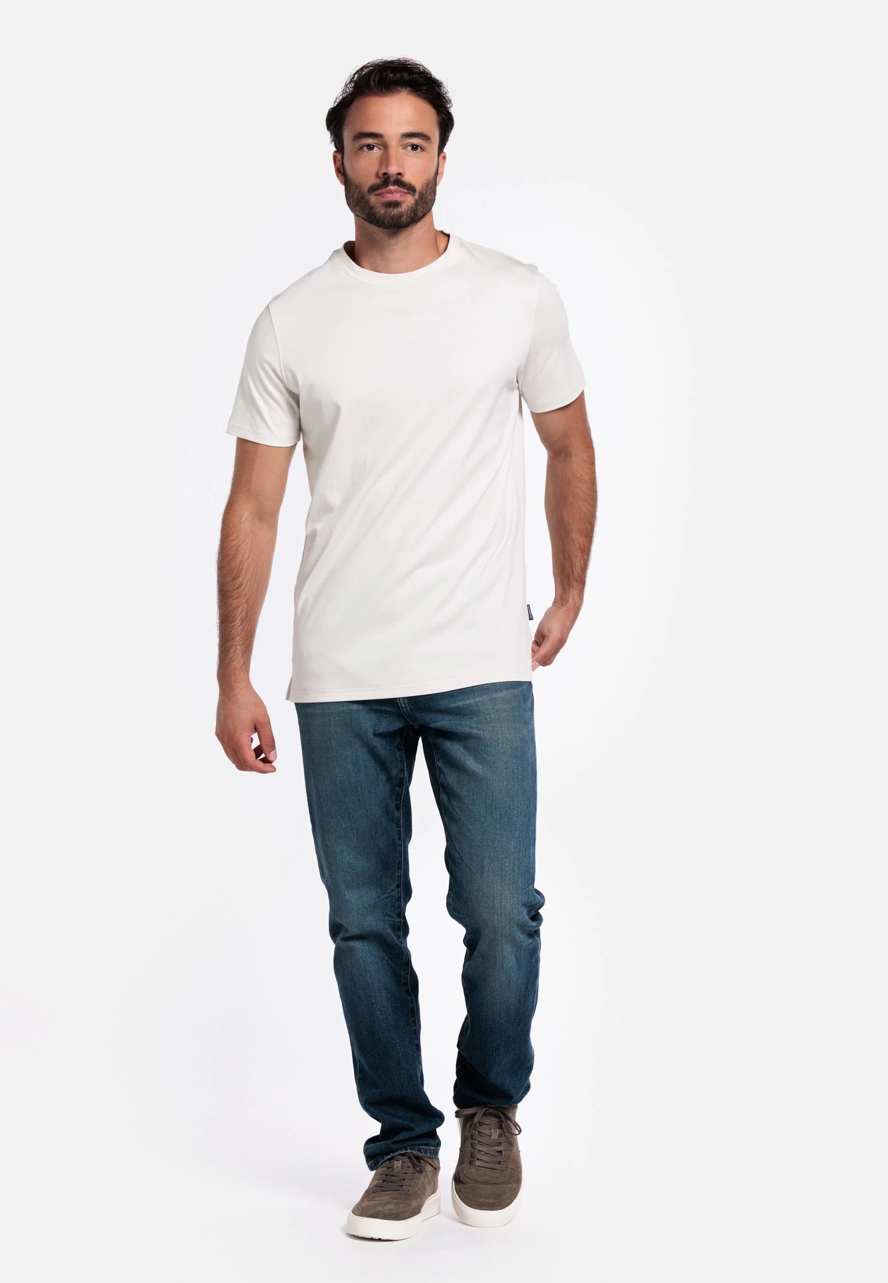 Giordano Luca Liquid Supima Cotton T-shirt in White