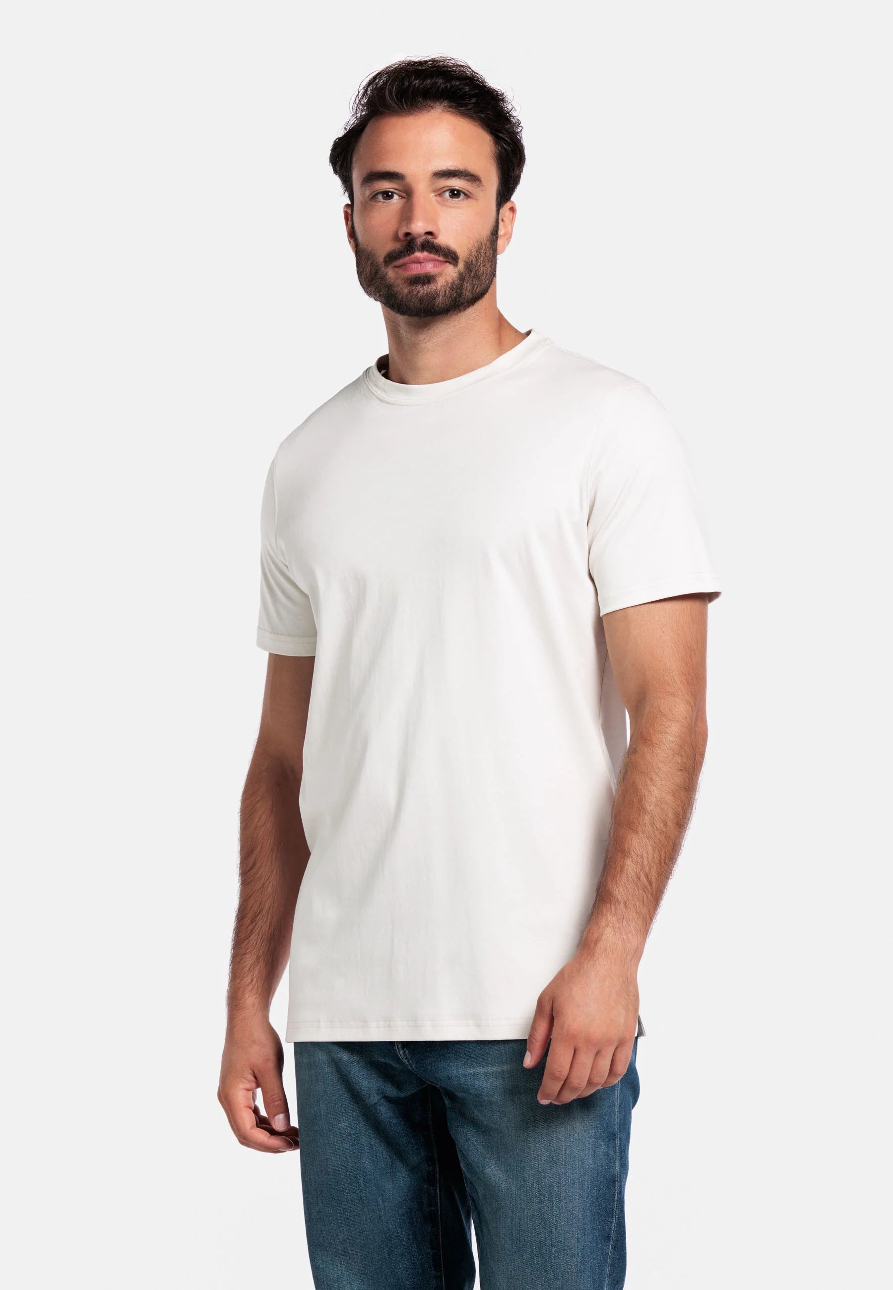 Giordano Luca Liquid Supima Cotton T-shirt in White