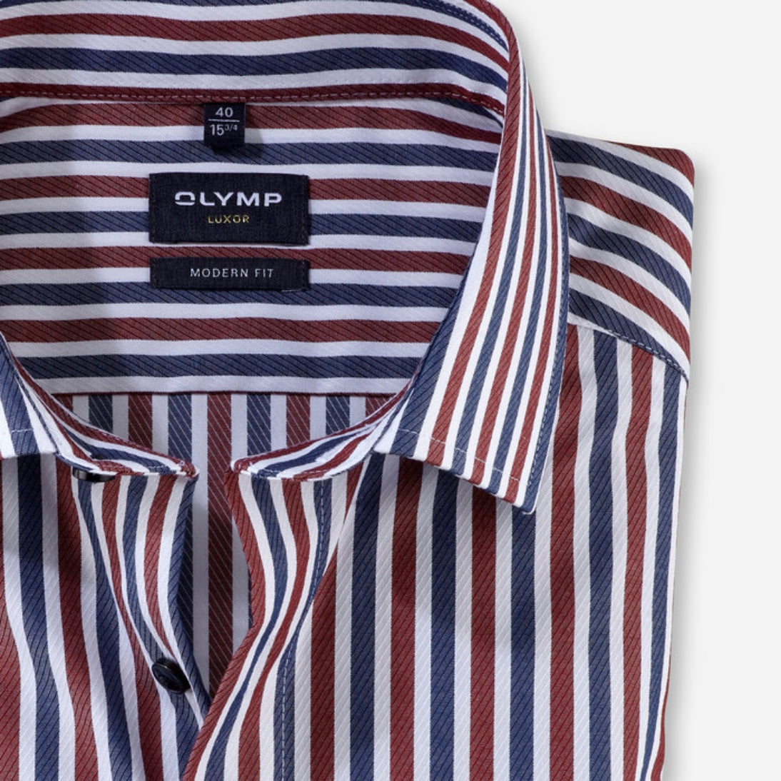 olymp shirts non iron Olymp Luxor Modern Fit Noniron Formal Shirt Narrow Stripe 1250 – Jepsons