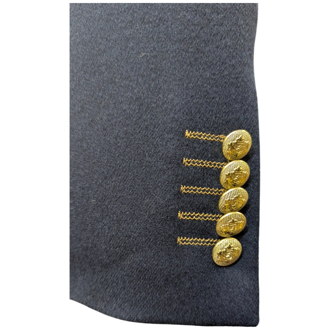 Claudio Lugli Cashmere Wool Wide Lapel Jacket CL2329 Navy