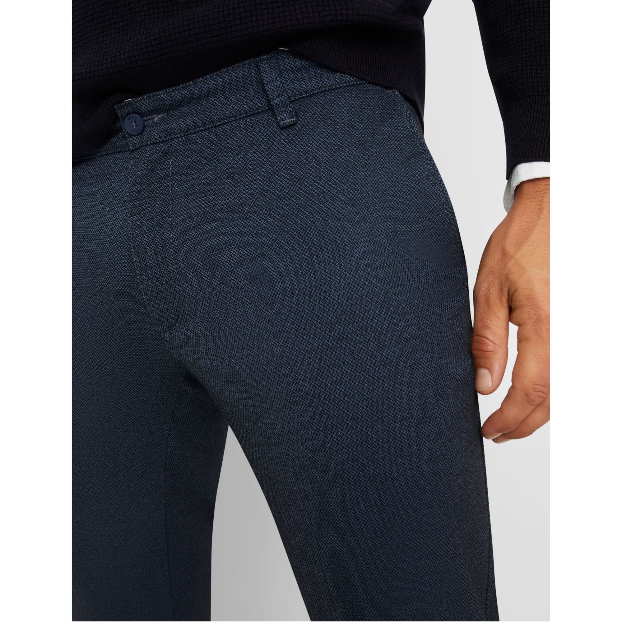 Brax Fabio Wool Look Modern Fit Chinos 85-1828 - Midnight