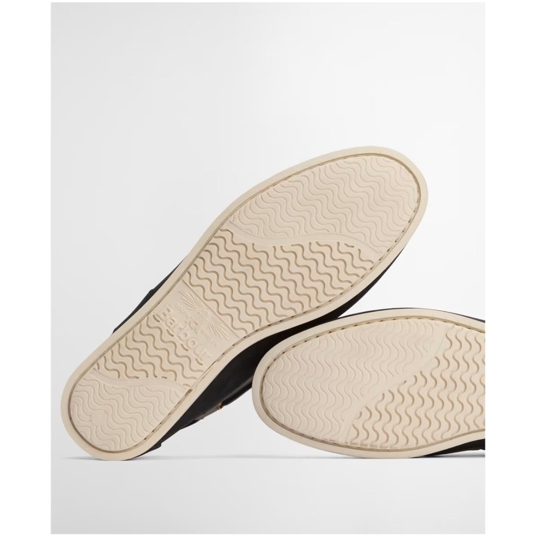 BARBOUR WAKE LEATHER BOAT SHOE MFO0684 NAVY / PUTTY