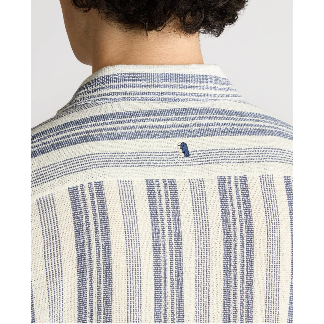 Remus Uomo Tapered Fit Woven Cotton Striped Short Sleeve Shirt 13947