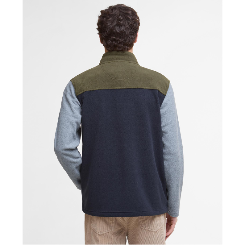 Barbour Colour Block Fleece – Grey Marl &amp; Navy