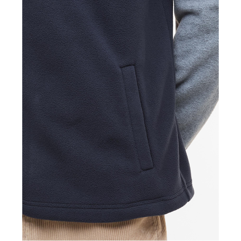 Barbour Colour Block Fleece – Grey Marl &amp; Navy