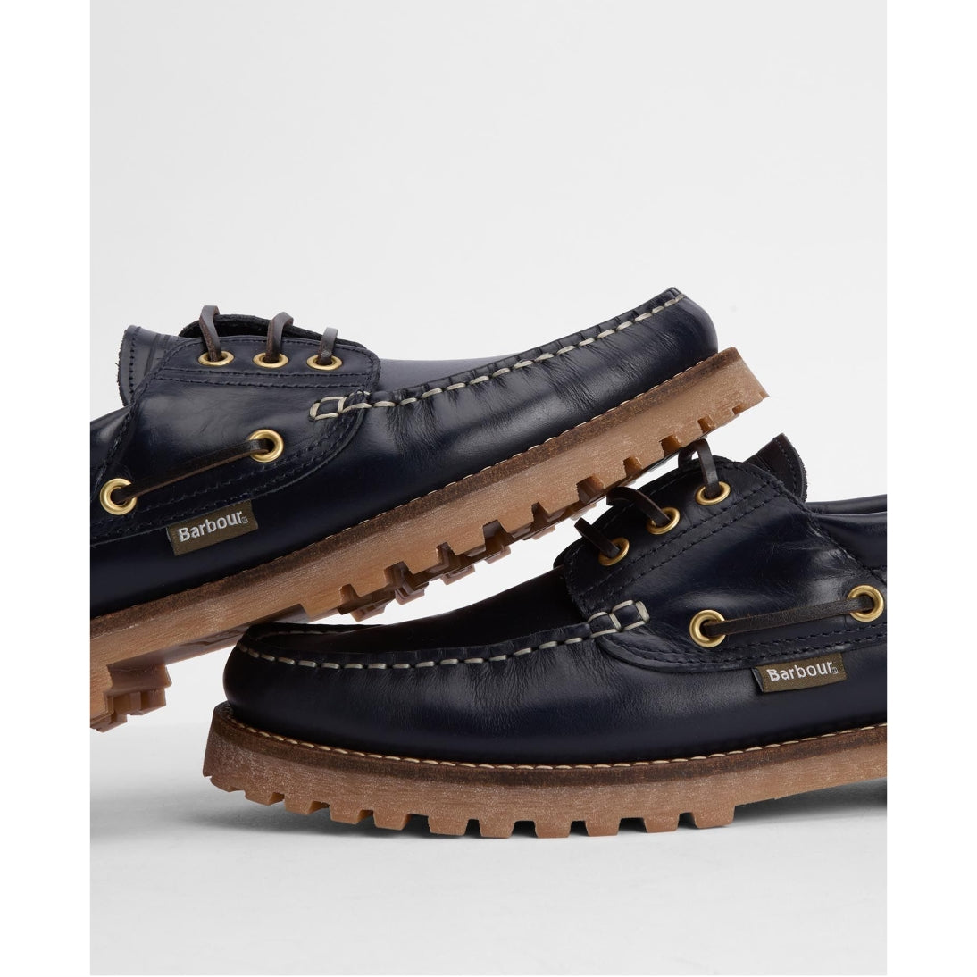 BARBOUR Re-Engineered Deck Boat Shoes MFO0795 NAVY
