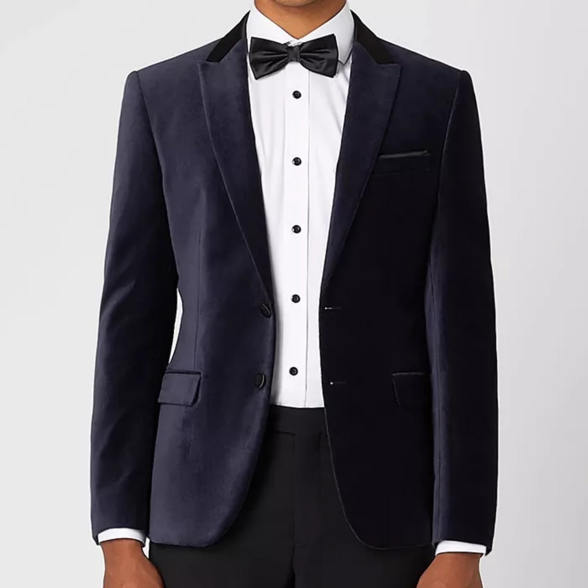 Remus Uomo Slim Fit Monti Stretch Velvet Navy Jacket 11860