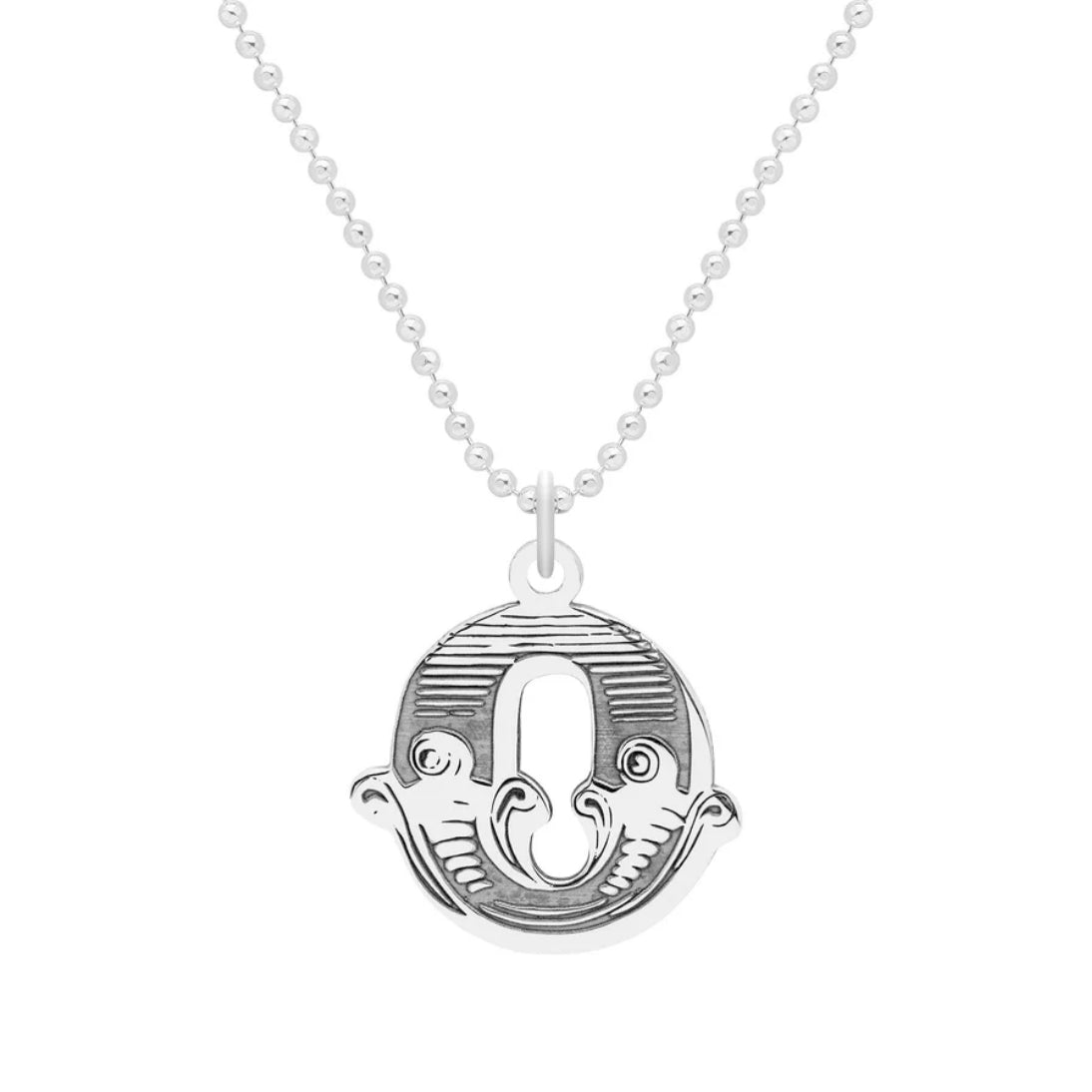 Carter Gore Small Letter Necklace Sterling Silver A-Z