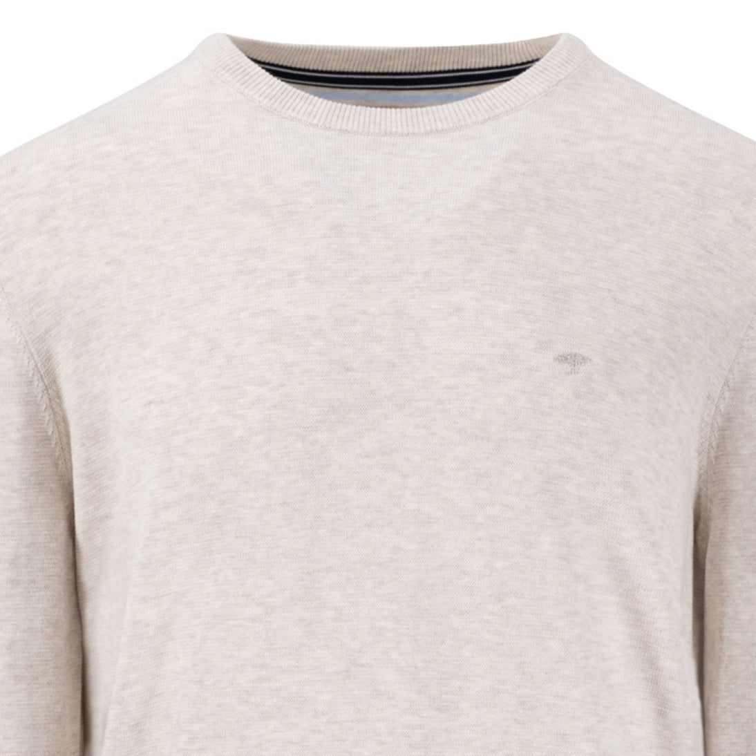 Fynch-Hatton Lightweight Air Cotton Crew Neck Sweater 1502314 New Offwhite