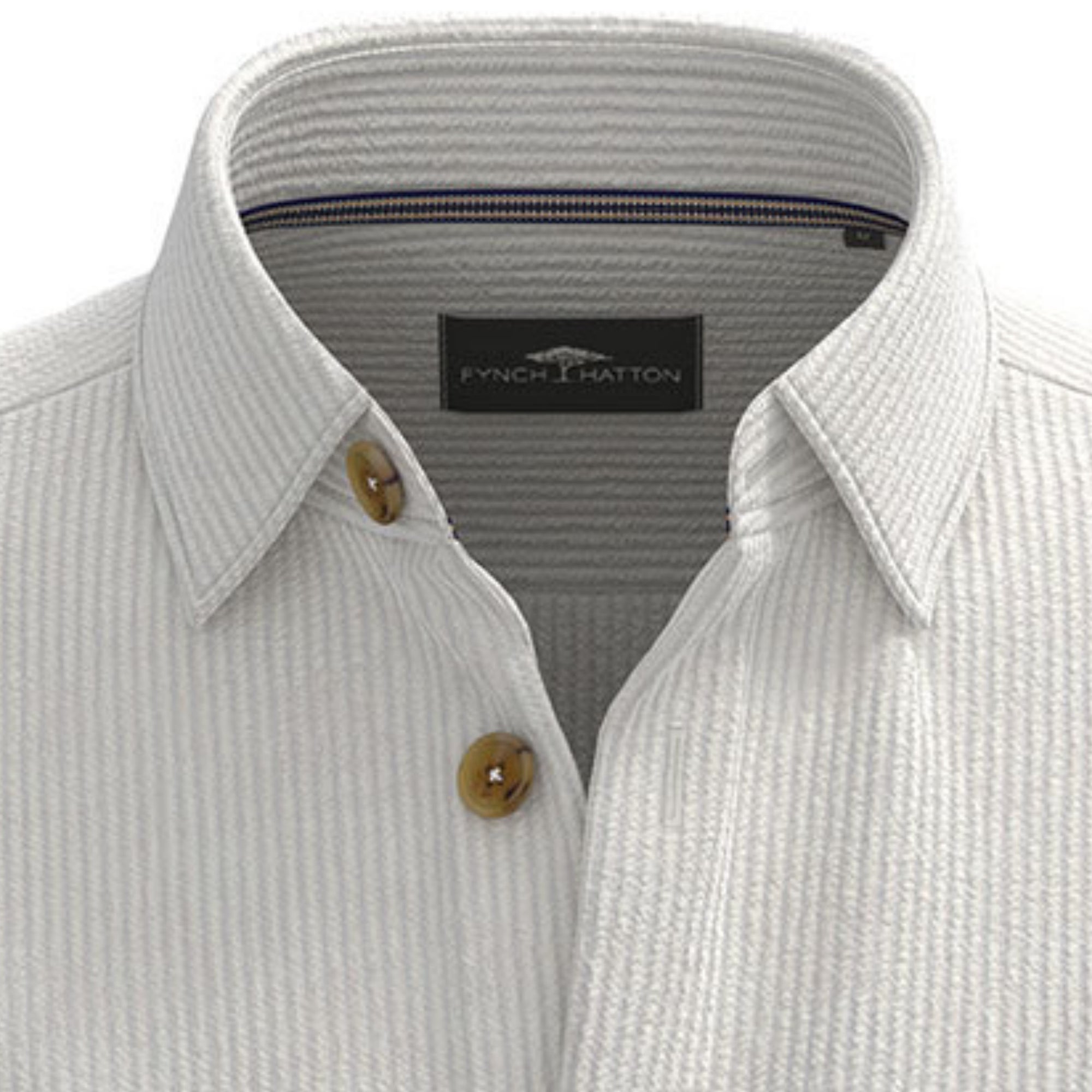 Fynch-Hatton Pure Cotton Cord Overshirt 14108003 Offwhite