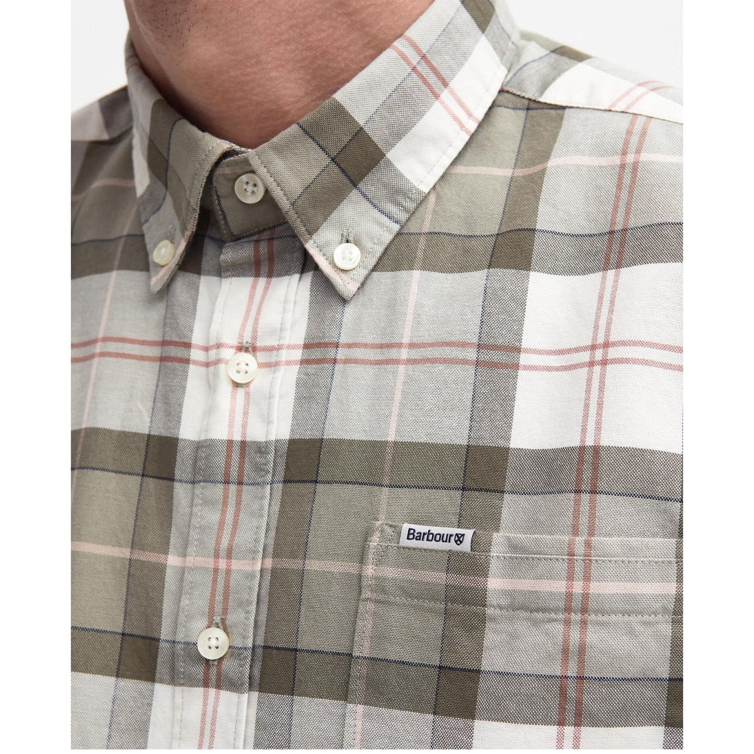 Barbour Lewis Tartan Shirt MSH5070TN40 Bleached Pine Tartan