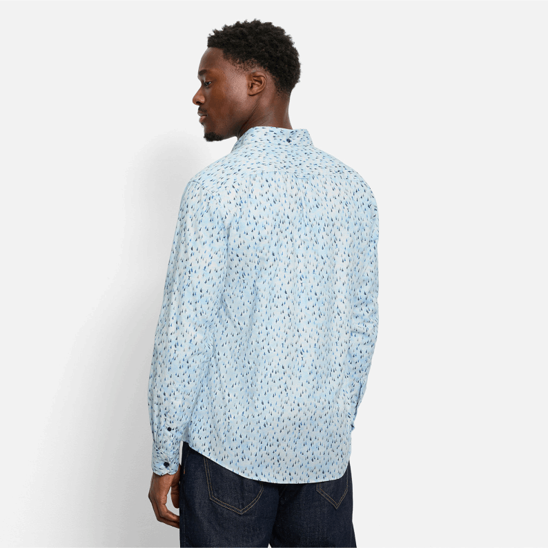 OLYMP Casual Shirt Regular Fit Kent in Marine Firs