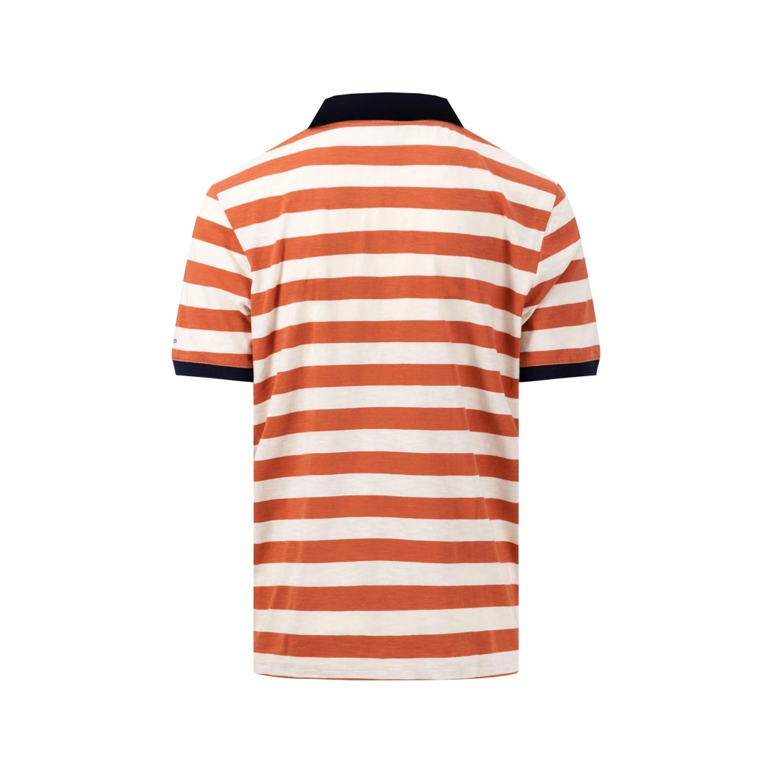 Fynch-Hatton Casual Fit Pure Cotton Stripe Polo Shirt 14131808 Off White
