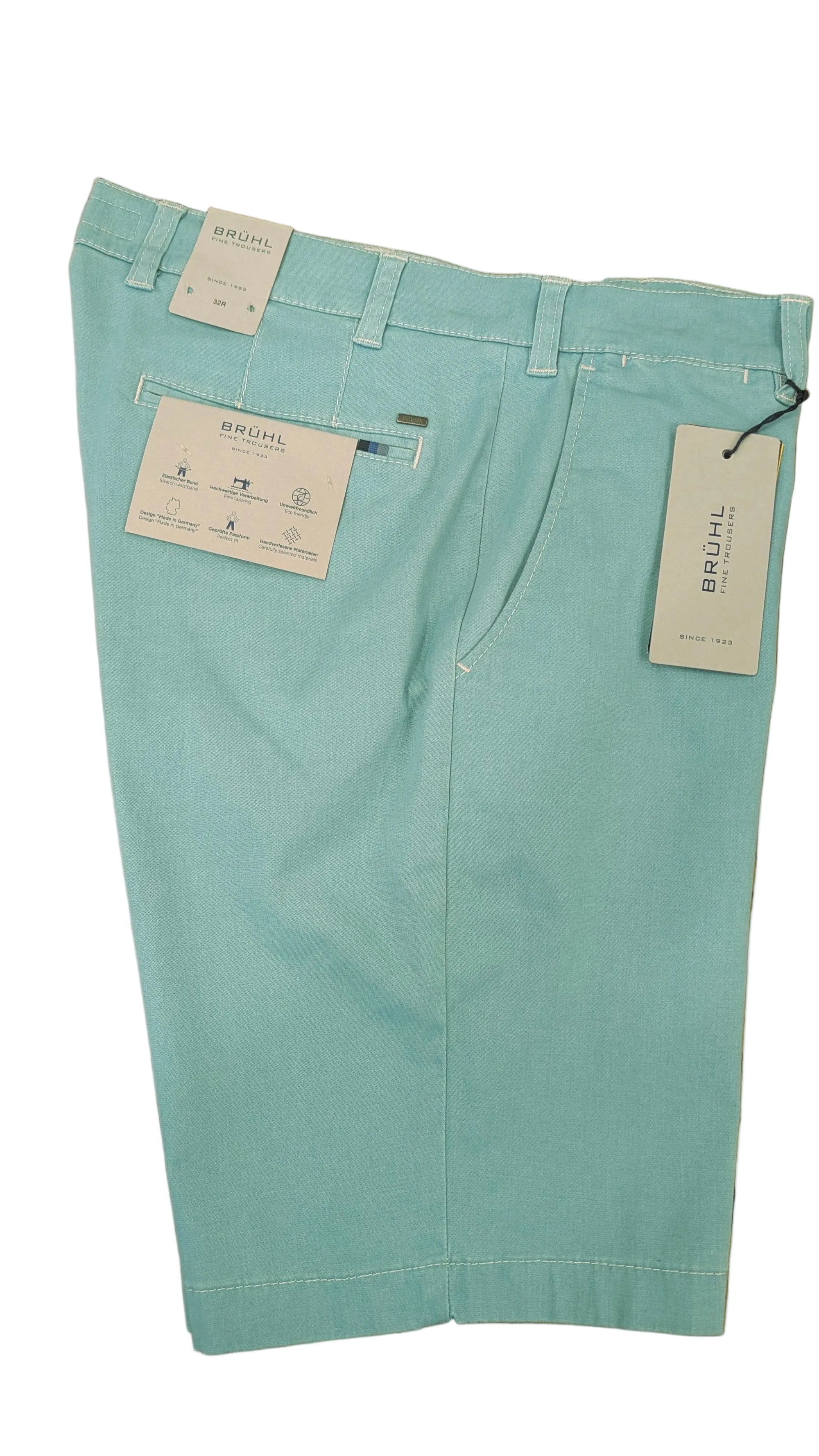 Light blue shorts with tags 