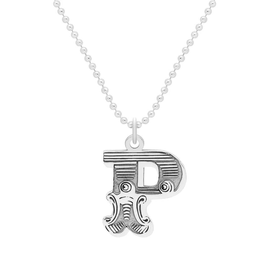 Carter Gore Small Letter Necklace Sterling Silver A-Z