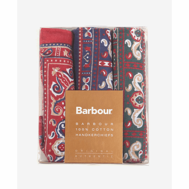 Barbour Paisley Handkerchiefs Gift Box Set