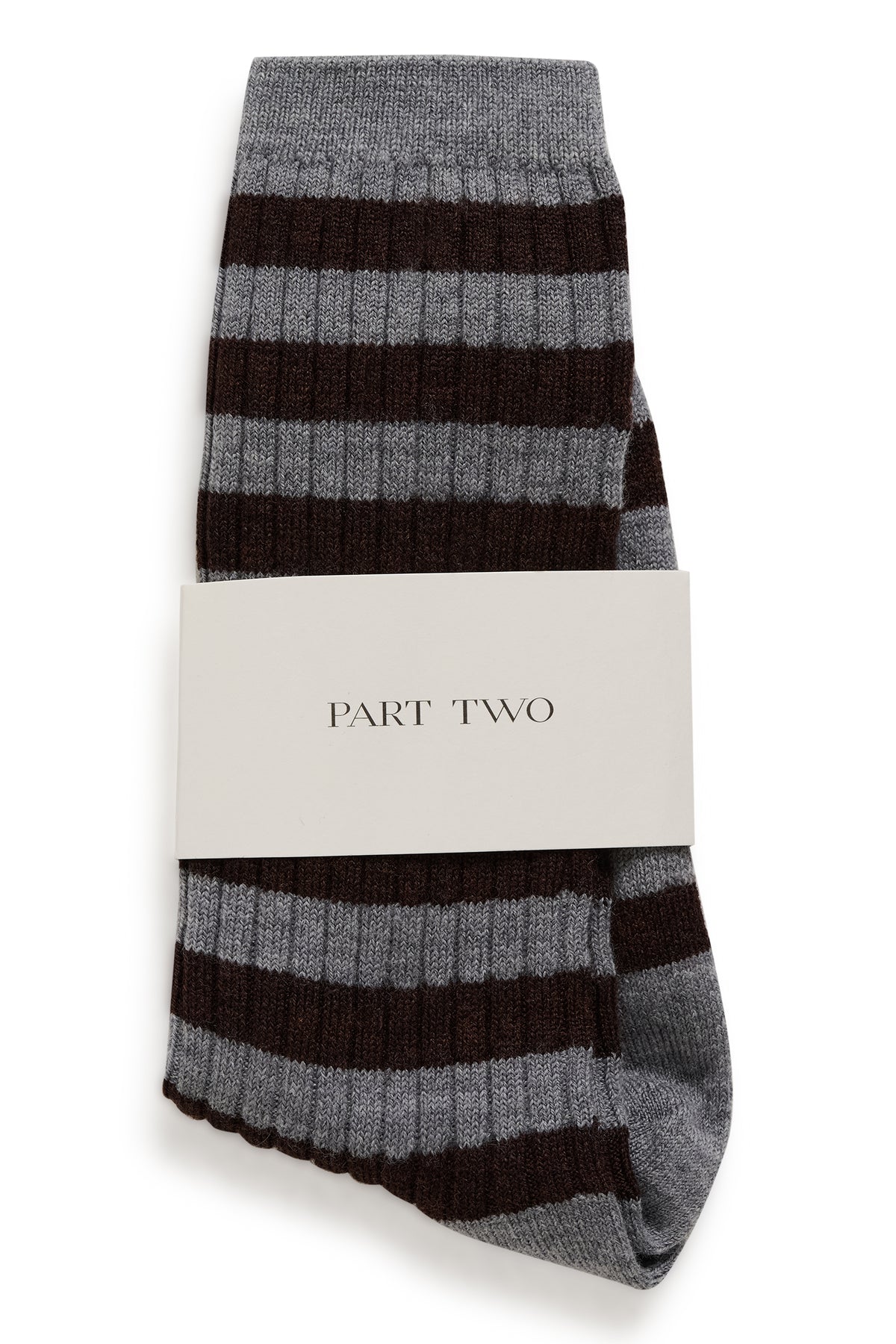Part Two DorinPW Socks in Grey Stripe