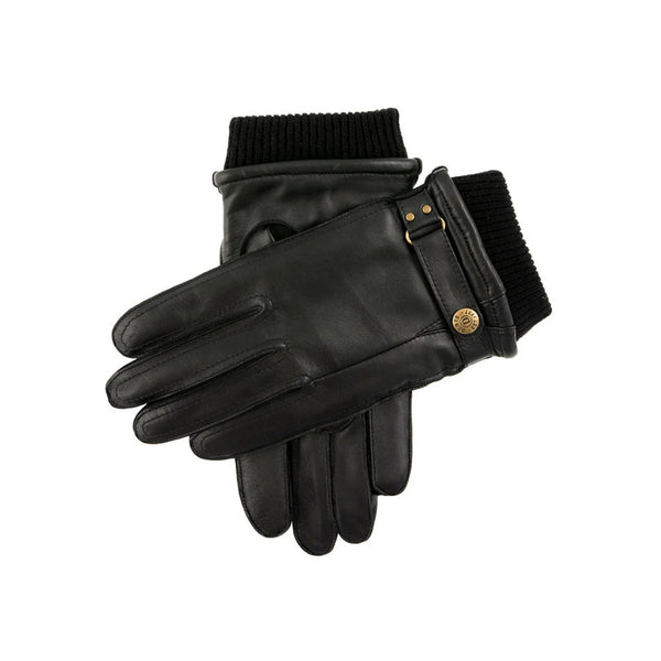 Dents Penrith Wool Blend-Lined Leather Gloves with Knitted Cuffs 5 