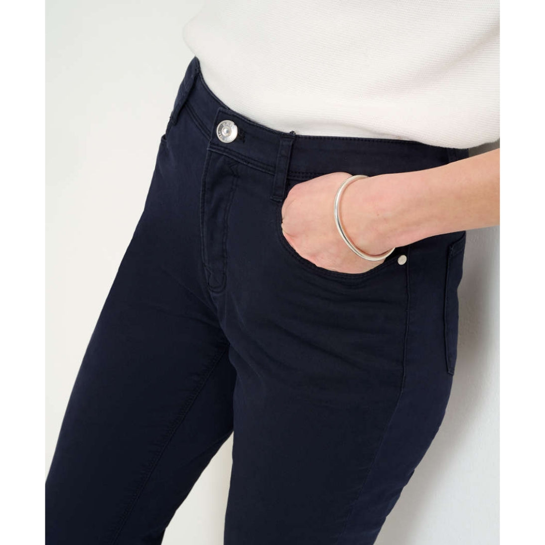 Brax Mary Five-pocket Stretch Jeans Made From Sateen Perma Blue 71-1458