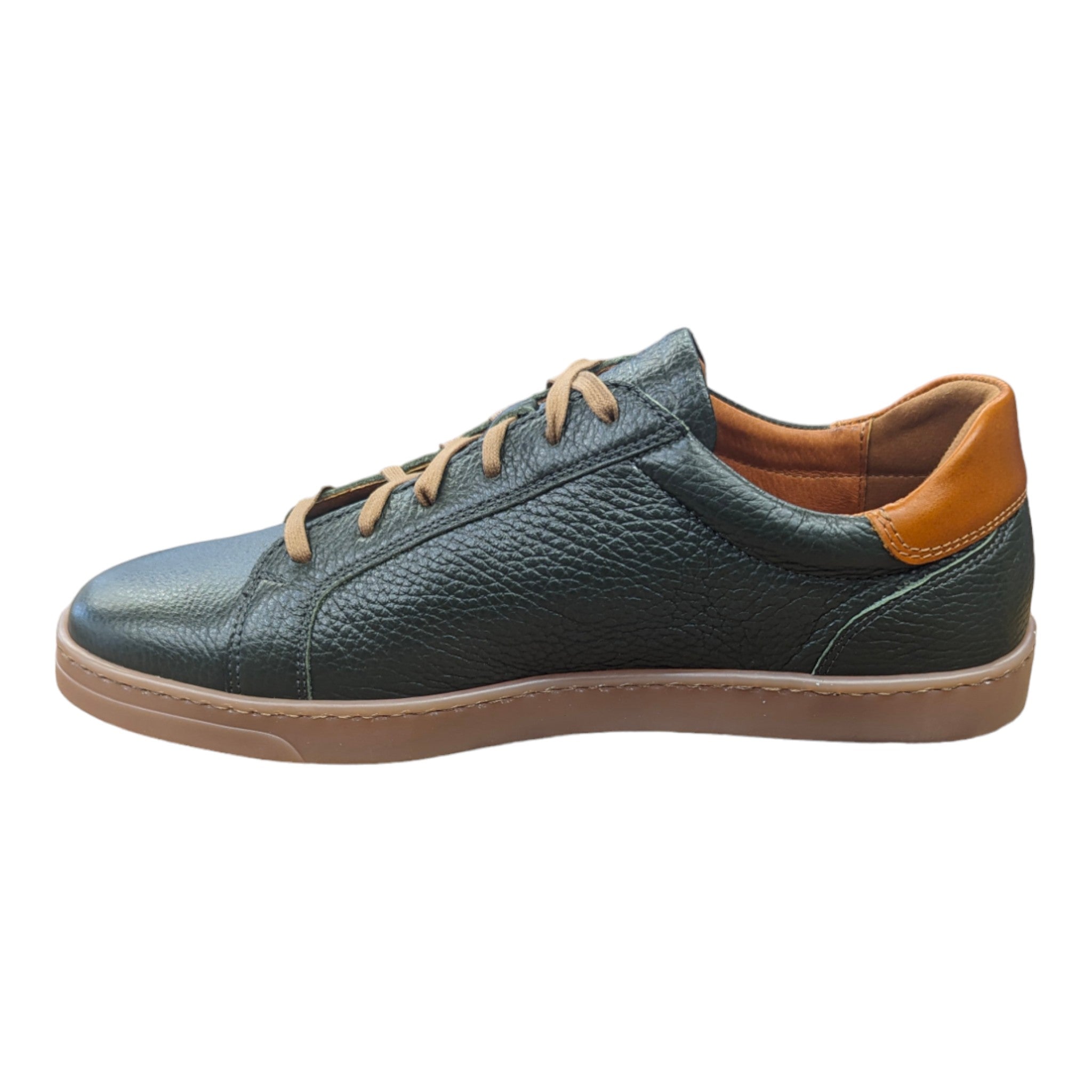 Lacuzzo Luxury Italian Leather Trainers Green – Jepsons