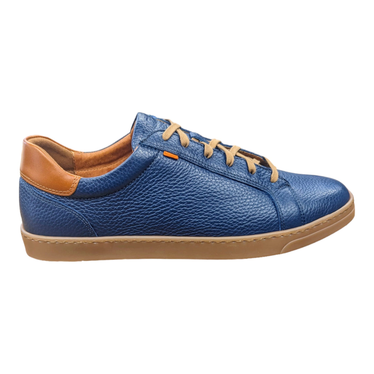 Lacuzzo Luxury Italian Leather Trainers Blue– Jepsons
