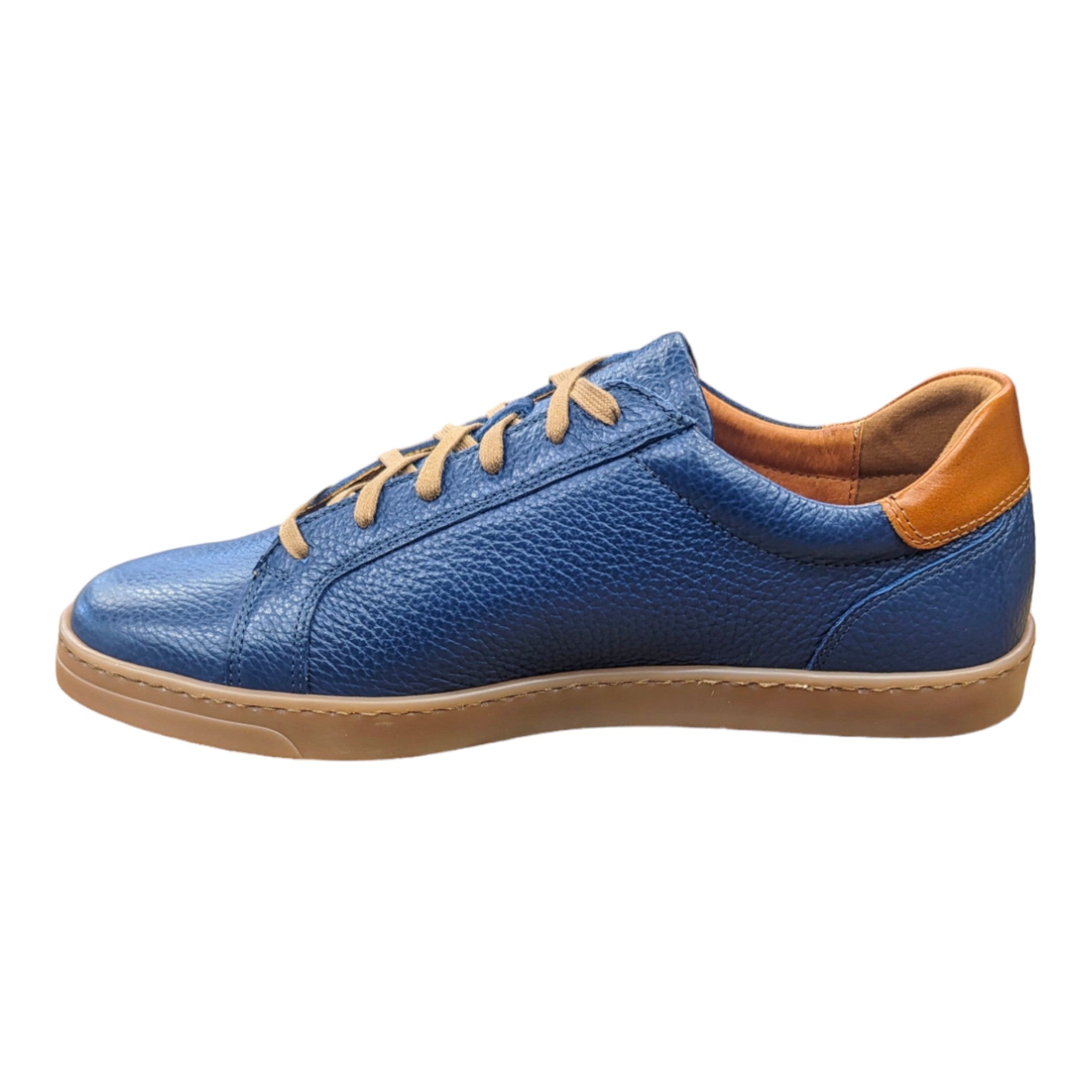 Lacuzzo Luxury Italian Leather Trainers Blue – Jepsons