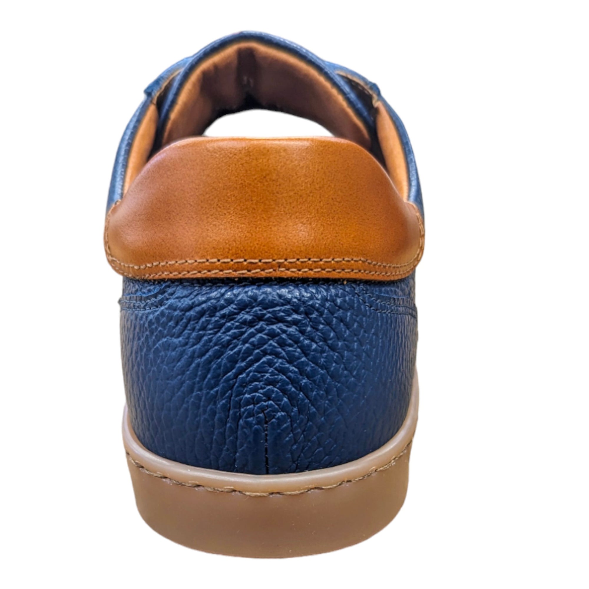 Lacuzzo Luxury Italian Leather Trainers Blue