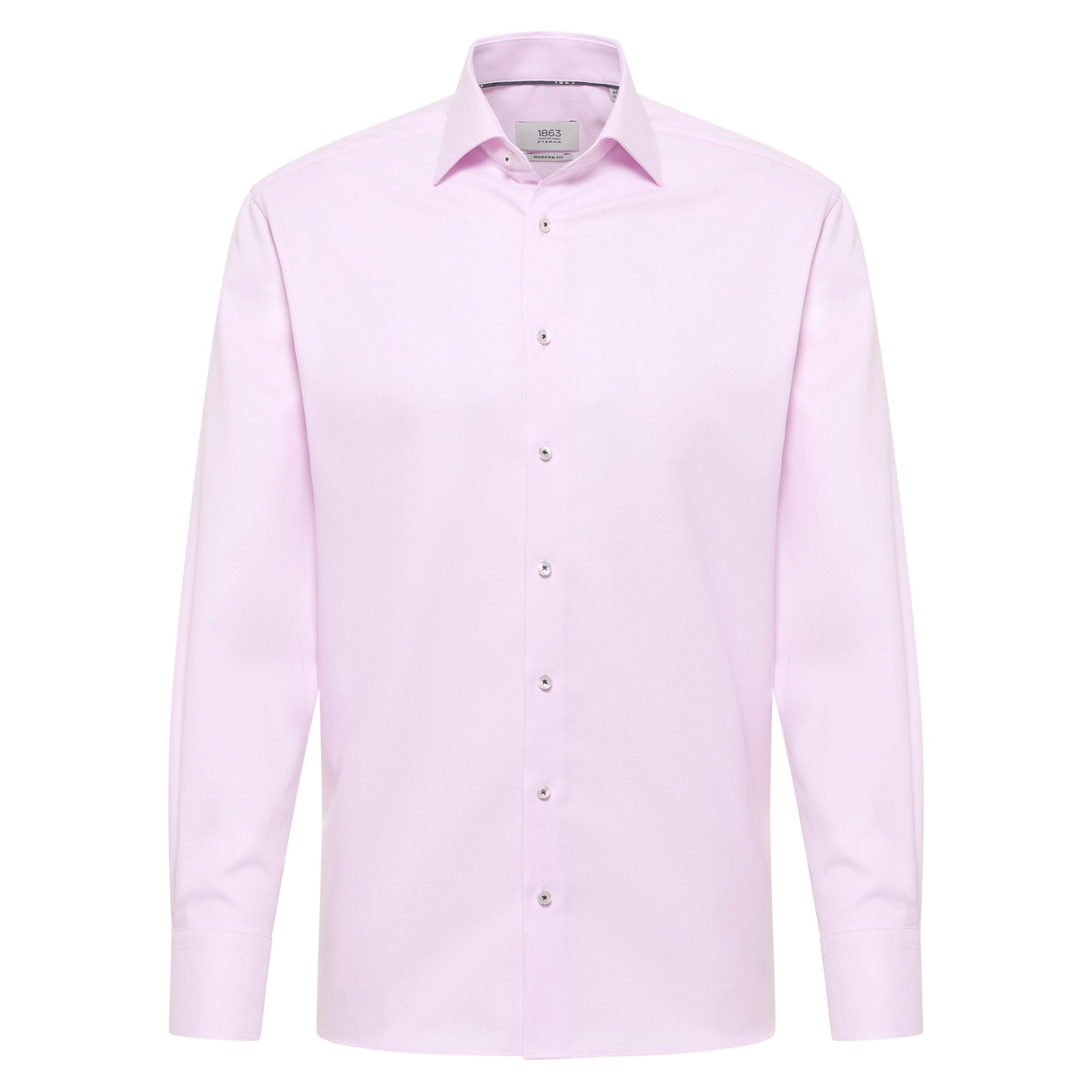 Pink dress shirt on a white background