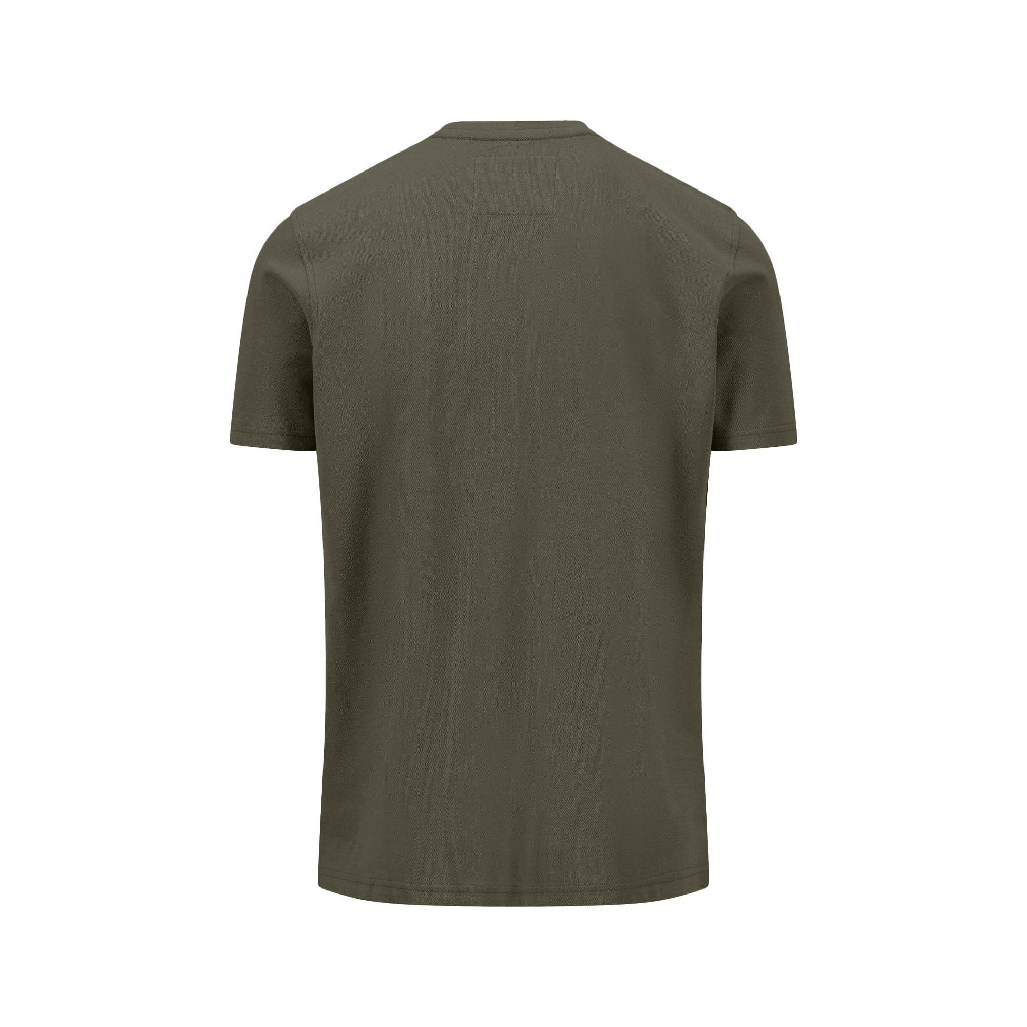 Green t-shirt on a white background