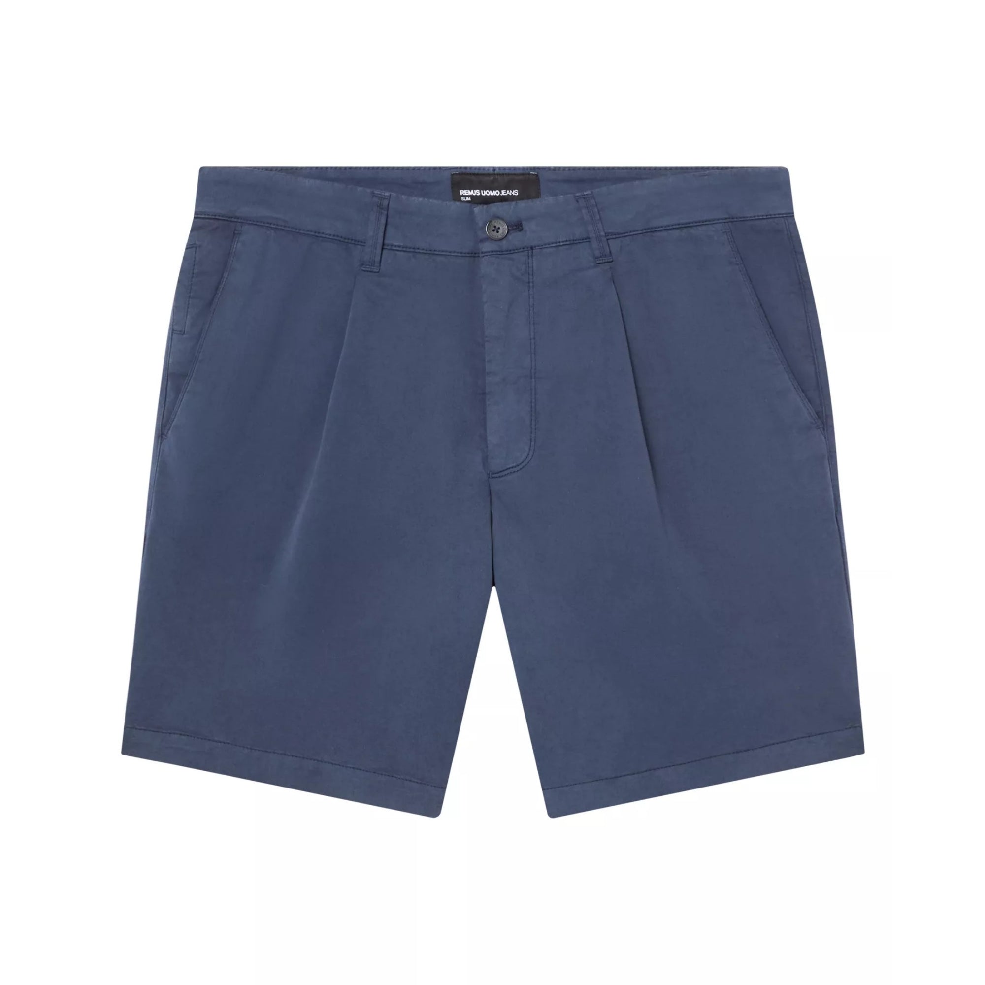 Blue shorts on a white background