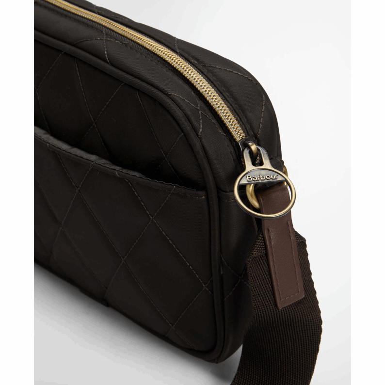 Barbour Quilted Crossbody Bag in Olive