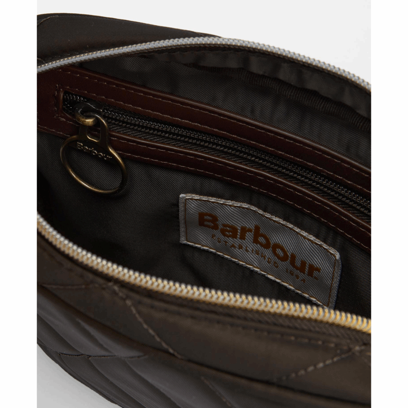 Barbour Quilted Crossbody Bag in Olive