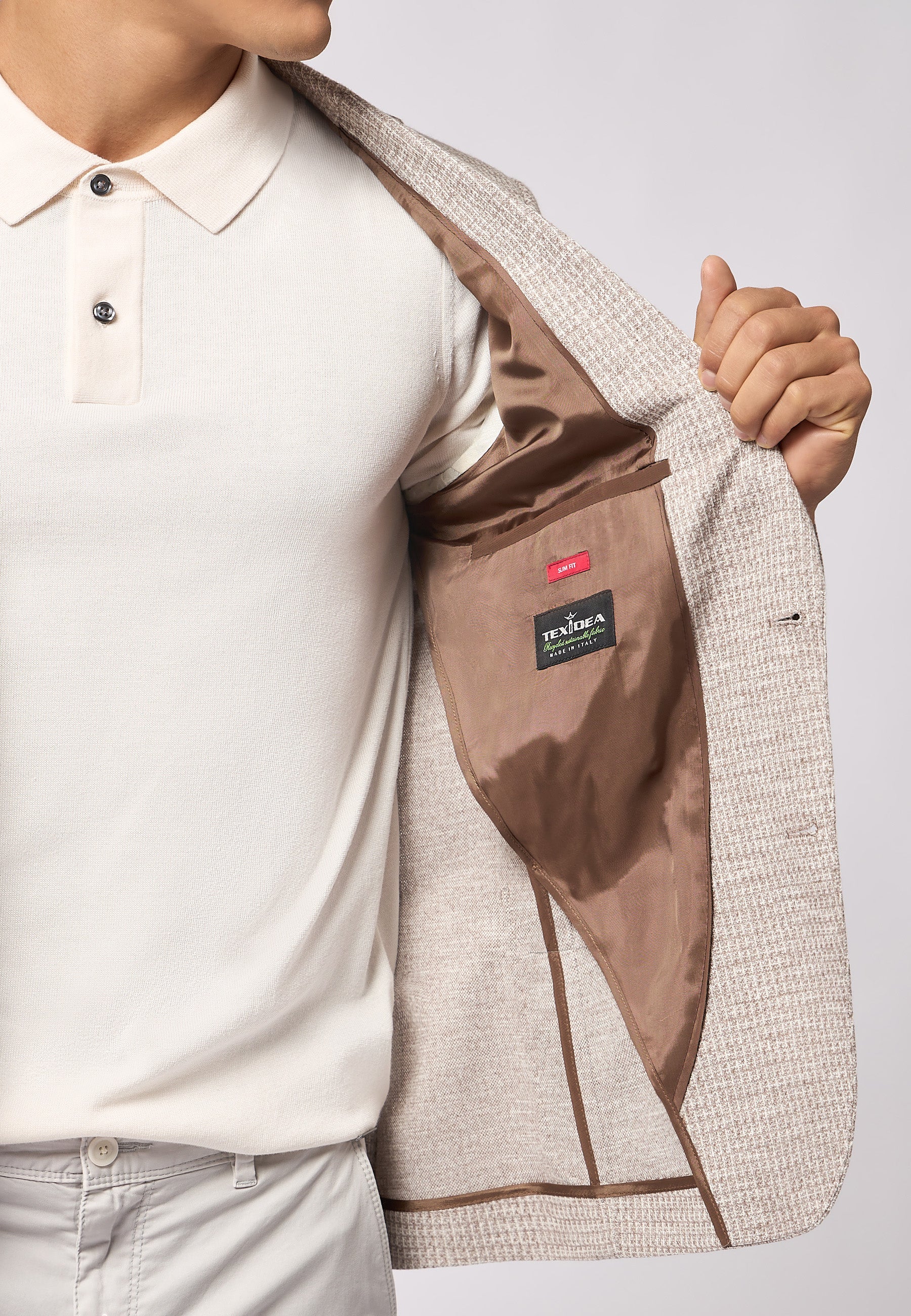 Roy Robson Slim Fit Cotton-Blend Jacket 14566 Brown
