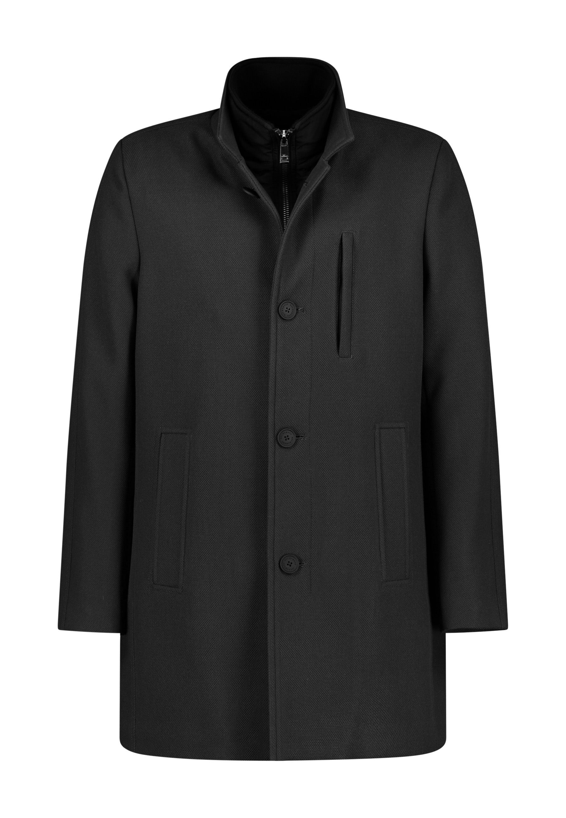 Black coat on a white background