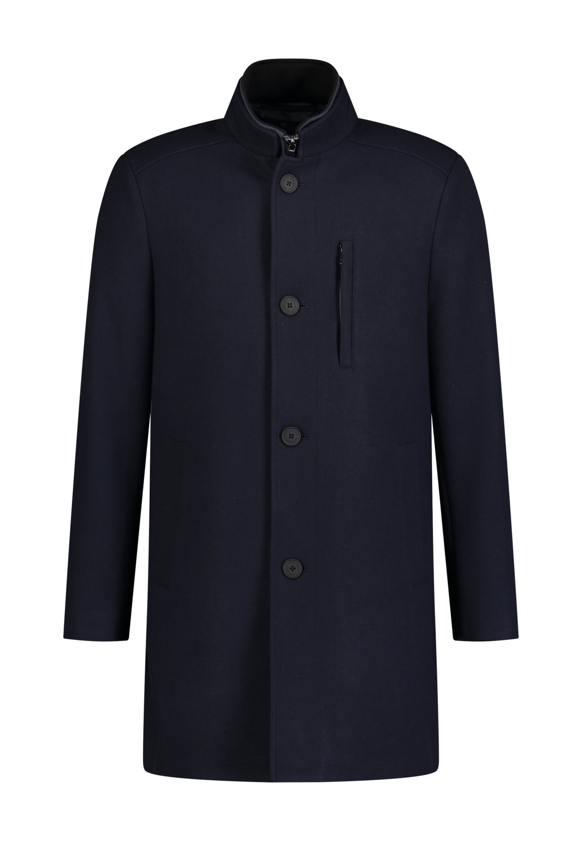 Roy Robson Quilted Coat in Dark Blue